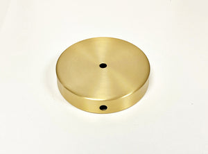 BRASS LAMP BASES-Round-5",6",7" or 8"  Available in 2 Finishes: LB or PN (1 Pc.)