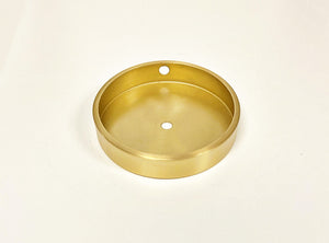 BRASS LAMP BASES-Round-5",6",7" or 8"  Available in 2 Finishes: LB or PN (1 Pc.)