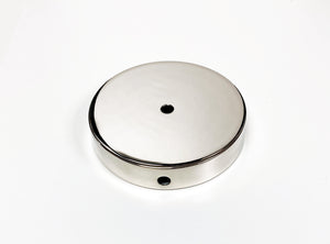 BRASS LAMP BASES-Round-5",6",7" or 8"  Available in 2 Finishes: LB or PN (1 Pc.)