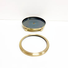 Load image into Gallery viewer, FOOTED METAL LAMP/SCULPTURE BASE W/ Top Ring-Multiple Sizes-Sold Individually