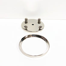Load image into Gallery viewer, FOOTED METAL LAMP/SCULPTURE BASE W/ Top Ring-Multiple Sizes-Sold Individually