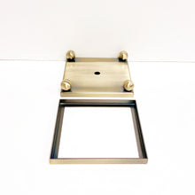 Load image into Gallery viewer, FOOTED METAL LAMP/SCULPTURE BASE W/ Top Ring-Multiple Sizes-Sold Individually