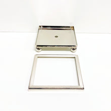 Load image into Gallery viewer, FOOTED METAL LAMP/SCULPTURE BASE W/ Top Ring-Multiple Sizes-Sold Individually