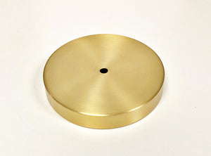 BRASS LAMP BASES-Round-5",6",7" or 8"  Available in 2 Finishes: LB or PN (1 Pc.)