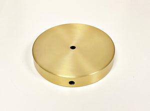 BRASS LAMP BASES-Round-5",6",7" or 8"  Available in 2 Finishes: LB or PN (1 Pc.)