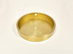 BRASS LAMP BASES-Round-5",6",7" or 8"  Available in 2 Finishes: LB or PN (1 Pc.)