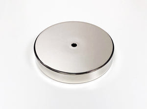 BRASS LAMP BASES-Round-5",6",7" or 8"  Available in 2 Finishes: LB or PN (1 Pc.)