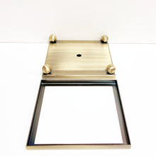 Load image into Gallery viewer, FOOTED METAL LAMP/SCULPTURE BASE W/ Top Ring-Multiple Sizes-Sold Individually