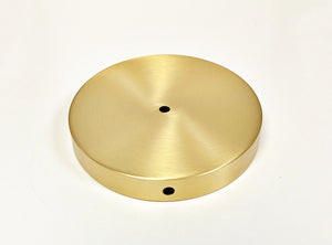 BRASS LAMP BASES-Round-5",6",7" or 8"  Available in 2 Finishes: LB or PN (1 Pc.)