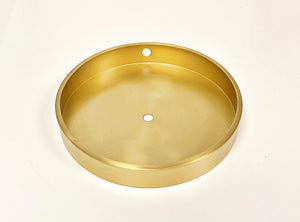 BRASS LAMP BASES-Round-5",6",7" or 8"  Available in 2 Finishes: LB or PN (1 Pc.)