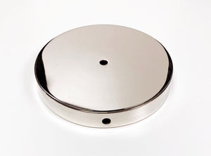 BRASS LAMP BASES-Round-5",6",7" or 8"  Available in 2 Finishes: LB or PN (1 Pc.)