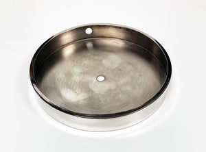 BRASS LAMP BASES-Round-5",6",7" or 8"  Available in 2 Finishes: LB or PN (1 Pc.)