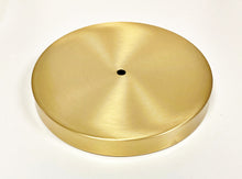 Load image into Gallery viewer, BRASS LAMP BASES-Round-5&quot;,6&quot;,7&quot; or 8&quot;  Available in 2 Finishes: LB or PN (1 Pc.)