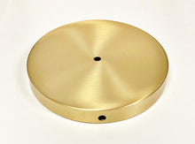 Load image into Gallery viewer, BRASS LAMP BASES-Round-5&quot;,6&quot;,7&quot; or 8&quot;  Available in 2 Finishes: LB or PN (1 Pc.)