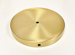 BRASS LAMP BASES-Round-5",6",7" or 8"  Available in 2 Finishes: LB or PN (1 Pc.)