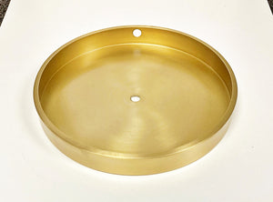 BRASS LAMP BASES-Round-5",6",7" or 8"  Available in 2 Finishes: LB or PN (1 Pc.)