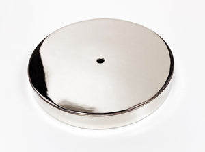 BRASS LAMP BASES-Round-5",6",7" or 8"  Available in 2 Finishes: LB or PN (1 Pc.)