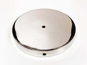 BRASS LAMP BASES-Round-5",6",7" or 8"  Available in 2 Finishes: LB or PN (1 Pc.)