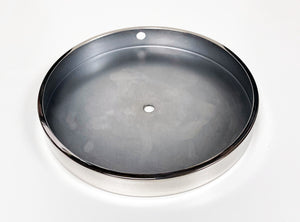 BRASS LAMP BASES-Round-5",6",7" or 8"  Available in 2 Finishes: LB or PN (1 Pc.)