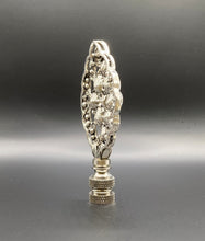 Load image into Gallery viewer, ART DECO RHINESTONE Lamp Finial-Antique Silver Finish