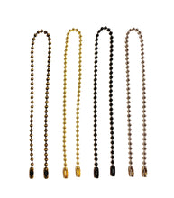 Load image into Gallery viewer, BEADED PULL CHAIN-Socket/Fan-Pull Chains, Available in 4 Finishes-3 Lengths