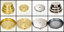 Load image into Gallery viewer, BRASS LAMP BASES-Round-5&quot;,6&quot;,7&quot; or 8&quot;  Available in 2 Finishes: LB or PN (1 Pc.)