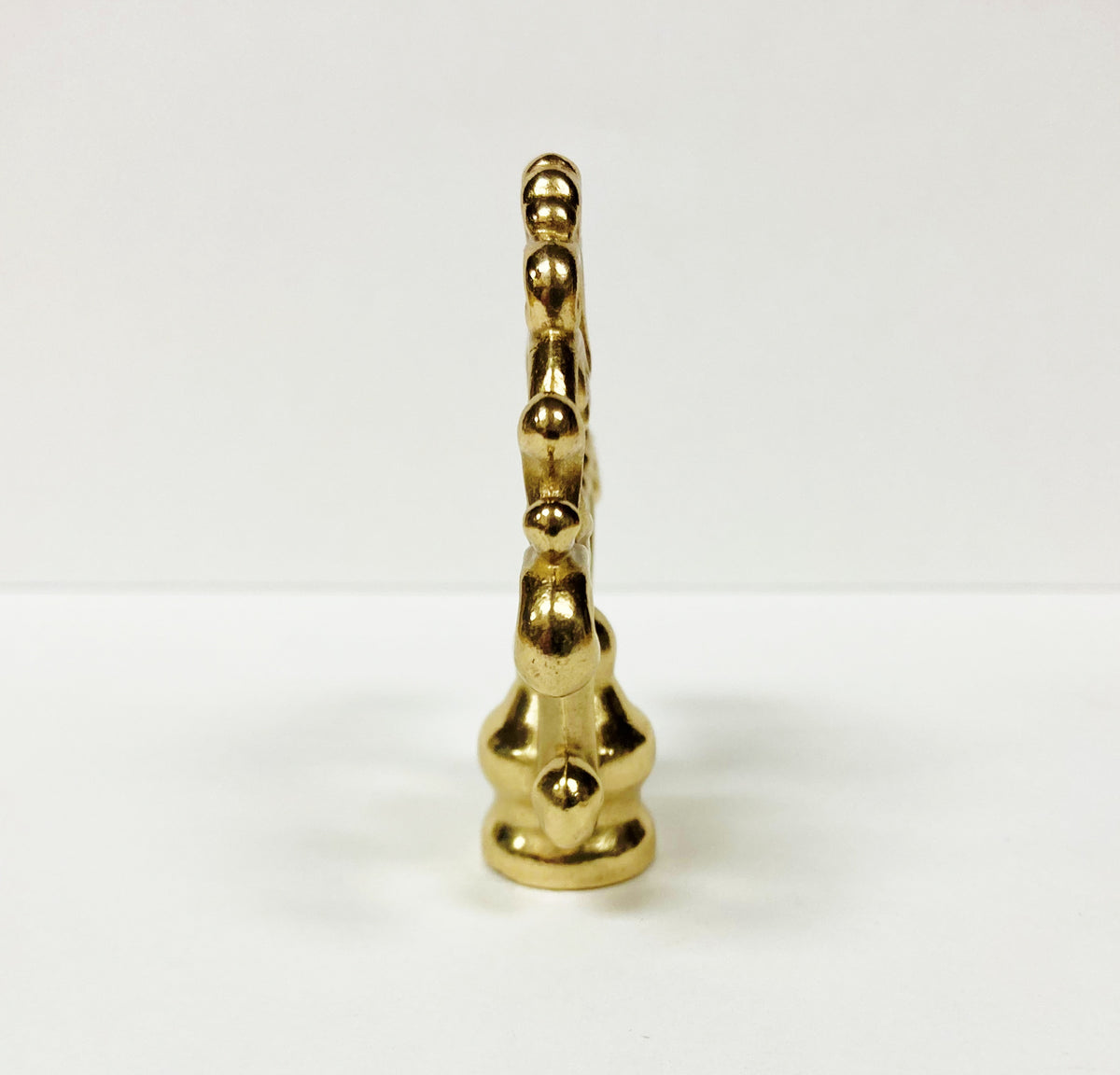 FANCY LOOP Solid Cast Brass Lamp Finial, Highly Detailed w/Dual Thread ...