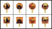 Load image into Gallery viewer, HALLOWEEN Lamp Finial-Optic Crystal-Round or Square-AvailableI In 4-Base Finishes (1-Pc.)