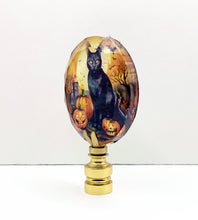 Load image into Gallery viewer, HALLOWEEN Lamp Finial-Optic Crystal-Round or Square-AvailableI In 4-Base Finishes (1-Pc.)