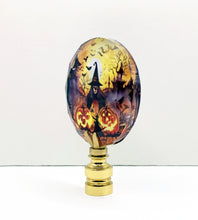 Load image into Gallery viewer, HALLOWEEN Lamp Finial-Optic Crystal-Round or Square-AvailableI In 4-Base Finishes (1-Pc.)