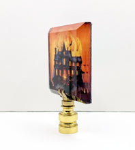 Load image into Gallery viewer, HALLOWEEN Lamp Finial-Optic Crystal-Round or Square-AvailableI In 4-Base Finishes (1-Pc.)