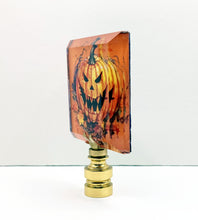 Load image into Gallery viewer, HALLOWEEN Lamp Finial-Optic Crystal-Round or Square-AvailableI In 4-Base Finishes (1-Pc.)