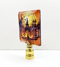 Load image into Gallery viewer, HALLOWEEN Lamp Finial-Optic Crystal-Round or Square-AvailableI In 4-Base Finishes (1-Pc.)