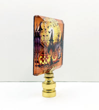 Load image into Gallery viewer, HALLOWEEN Lamp Finial-Optic Crystal-Round or Square-AvailableI In 4-Base Finishes (1-Pc.)