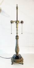 Load image into Gallery viewer, Marble Tiffany Lamp Base With Glass Orb-Replacement Base Only-2 Light, 26" H, Pick Your Marble and Glass Color
