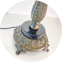 Load image into Gallery viewer, Marble Tiffany Lamp Base With Glass Orb-Replacement Base Only-2 Light, 26" H, Pick Your Marble and Glass Color