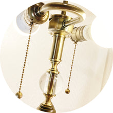 Load image into Gallery viewer, Marble Tiffany Lamp Base With Glass Orb-Replacement Base Only-2 Light, 26" H, Pick Your Marble and Glass Color