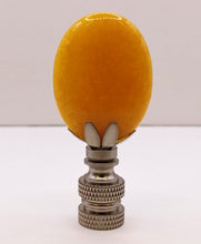 Load image into Gallery viewer, TOPAZ JADE Oval Stone Lamp Finial with AB,PB or SN Base (1-PC.)