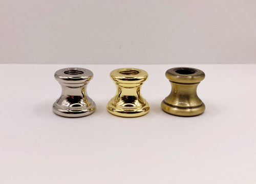 Lamp Parts-Turned NECK-Solid Brass-1/8 IPS Thread-Avail. in 3 Finishes (1-PC.)