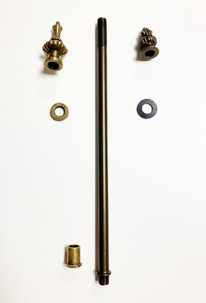 Tiffany Shade Riser/Threaded Pipe Kit-Available in 3 Sizes, Includes H ...