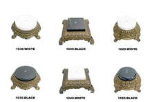 Load image into Gallery viewer, METAL/MARBLE LAMP BASES-3 Styles-Restoration Bronze Finish-Blk or Wht Marble (1-Pc)