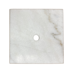 MARBLE LAMP BASES-Round or Square, 5" or 6", Black or White (1 Pc.)
