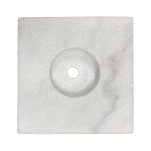 Load image into Gallery viewer, MARBLE LAMP BASES-Round or Square, 5&quot; or 6&quot;, Black or White (1 Pc.)