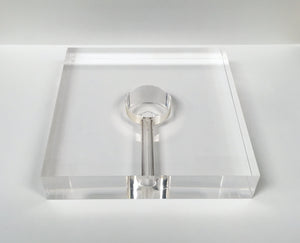 ACRYLIC LAMP BASES-Round or Square, 5" or 6" (1 Pc.)