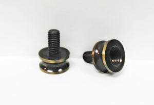 Lamp Finial ADAPTER Lamp Parts-Aged Brass-1/8 IP to 1/4-27 Solid Brass (1-PC.)