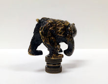Load image into Gallery viewer, BEAR Lamp Finial, Aged Brass Finish, Highly detailed metal casting