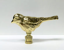 Load image into Gallery viewer, SPARROW Lamp Finial-Polished Brass Finish, Highly detailed metal casting