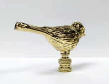 Load image into Gallery viewer, SPARROW Lamp Finial-Polished Brass Finish, Highly detailed metal casting