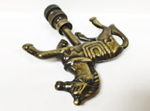 Load image into Gallery viewer, CAROUSEL HORSE Lamp Finial, Aged Brass Finish, Highly detailed metal casting