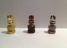 Load image into Gallery viewer, Lamp Finial BASE-Lamp Parts-Solid Brass 1/4-27 Thread (3 Finishes available)